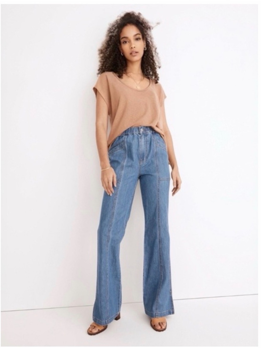 NWT - Madewell Denim Pull On Flare Jeans